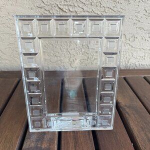 Waterford Marquis Quadrata Pattern Lead Crystal Picture Frame 3.5"x5"